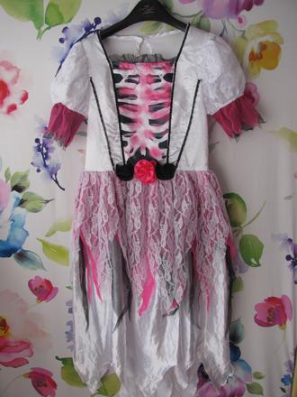 Karneval-šaty kostlivka, upírka halloween, 