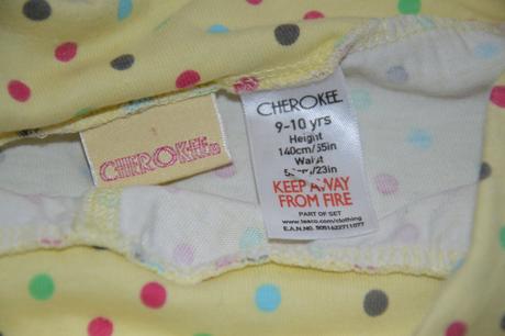 140 bavlněné puntíkaté kraťasy šortky, cherokee,140