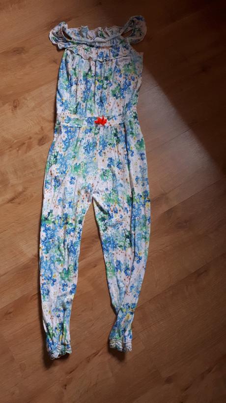 Veselý dívčí květovaný overal, h&m,134
