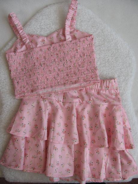 Letní dívčí komplet-sukně s bolérkem, 146