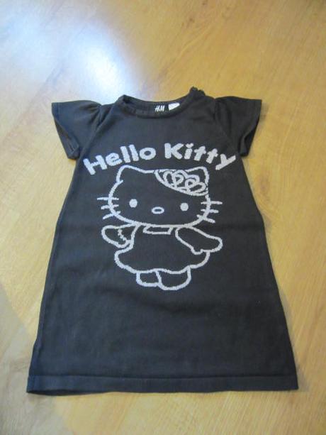 Úpletové šatičky, šatovka s hello kitty, h&m,92