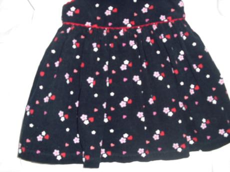 Krásné květované manžestrové šaty, next,74