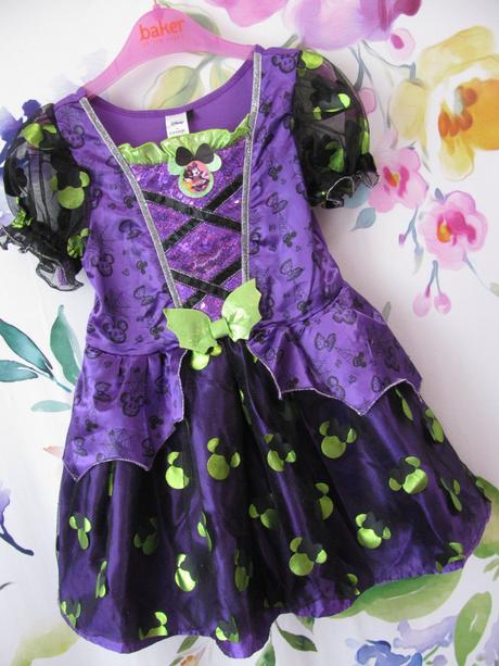 Karneval-fialové šaty s minnie, 