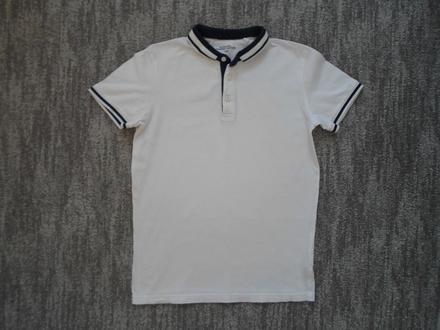 Bílé tričko triko s límečkem polo, reserved,146