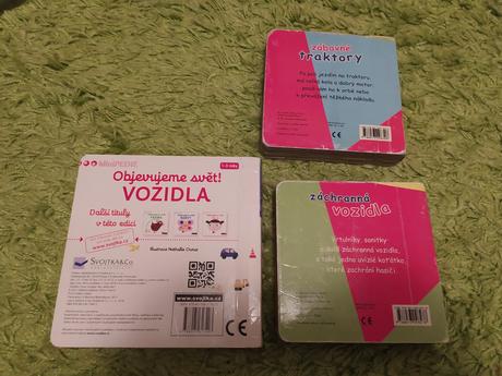 Knihy pro nejmenší - vozidla a traktory,