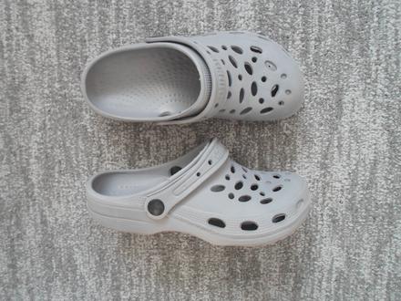 Šedé crocse mulesky kroksy nazozváky do vody, 37