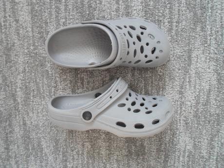 Šedé crocse mulesky kroksy nazozváky do vody, 37