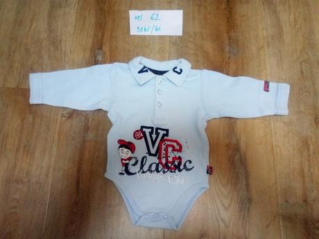 5 x body dlouhý rukáv, 1 propínací, vel 62, 62