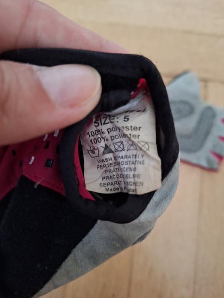 Cyklo dětské rukavice vel. 5,