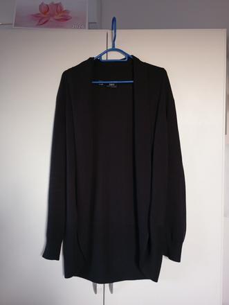 Černý pletený kardigan bonprix s límcem, bonprix,m