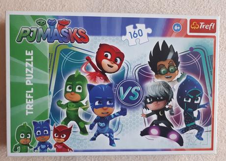 Puzzle trefl pj maskes, pyžamasky, 160 dílků,