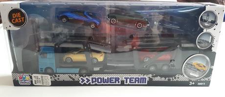 Twm 5dílný autopřepravník power team 35 cm modrý,