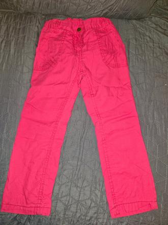 Růžové zateplené kalhoty zn. lupilu vel. 104, lupilu,104
