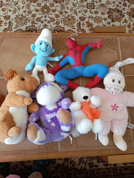 6x pěkná, jako nová, plyšová hračka, cena celkem,