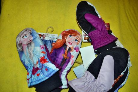 Šusťákové rukavice palčáky frozen v.98-122, disney,98 / 104 / 110 / 116 / 122