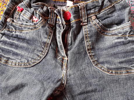 Kalhoty, džíny, rifle s motýlem, 122