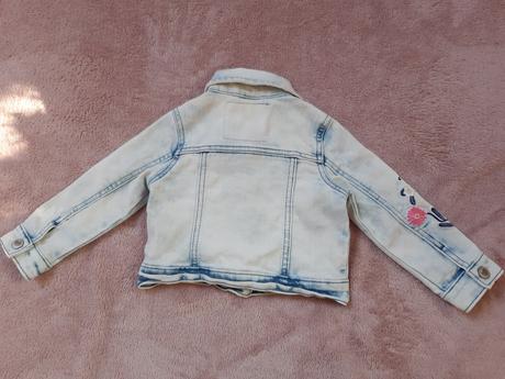 Riflová bunda s výšivkami, dopodopo,86