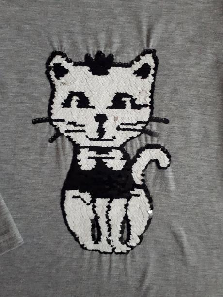 Dětské měnící (přeměňovací) tričko kočička,104/110, 104