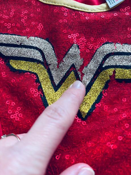 An15/ kostým šaty wonder woman- v. 5/6 let, 