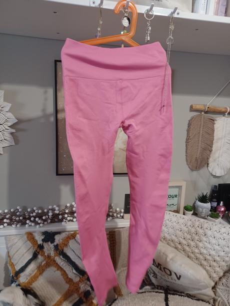 Růžové sportovní legíny 146/152, reserved,152