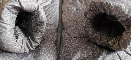 Dívčí zimní bunda, šedá s hvězdičkama, vel.158/164, 158