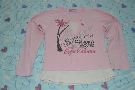 Elastické triko s kamínky, 140