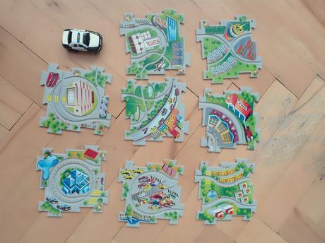 Auto na baterky s dráhou, 