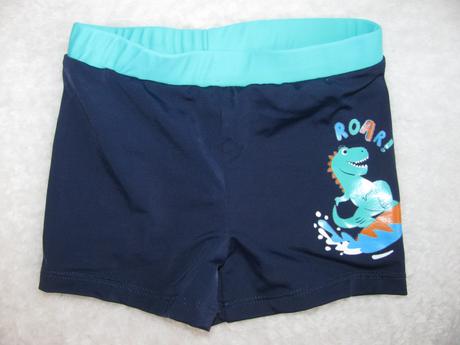 Modré chlapecké plavky s dráčkem, 104