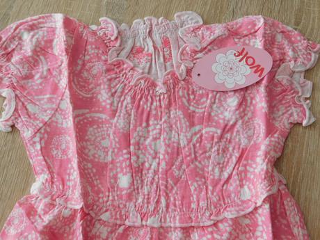 Dívčí letní šaty, wolf,110 / 116 / 122 / 134