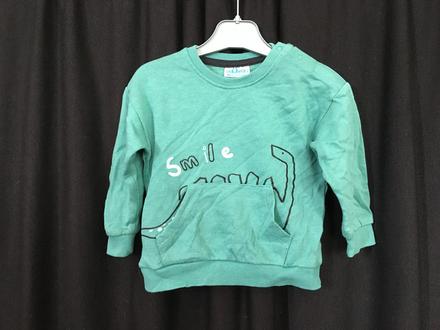 Vel. 80 zelená mikina s dinosaurem, 80