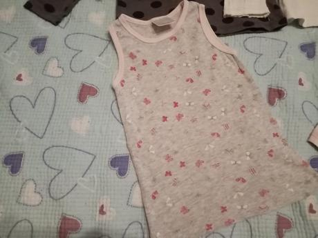 92 98 2x triko dl. rukáv 2x tílko, h&m,98