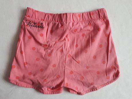 Dětské dívčí kraťasy, šortky, minnie, vel.128, h&m, h&m,128