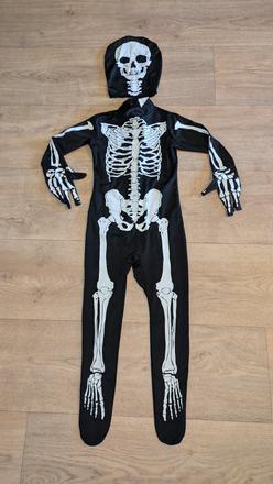 Ka121 kostým kostra, kostlivec vel. 5 - 7 let,