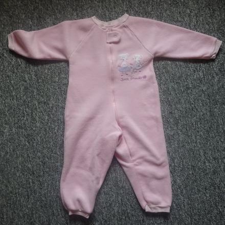 Fleesový overal růžový, vel. 92, marks & spencer,92