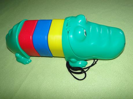 Velký krokodýl vkládací- polyká kostky, tahací,