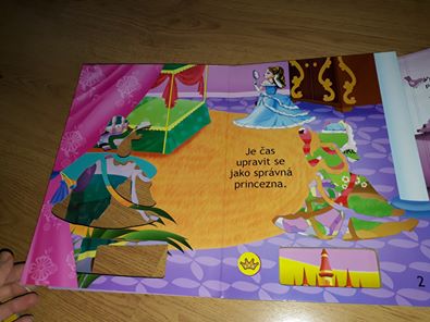 Zábavná kniha šablon se samolepkami - princezna,