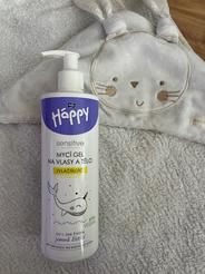 Mycí gel na vlasy a tělo 2 in 1 Bella Baby Happy Sensitive