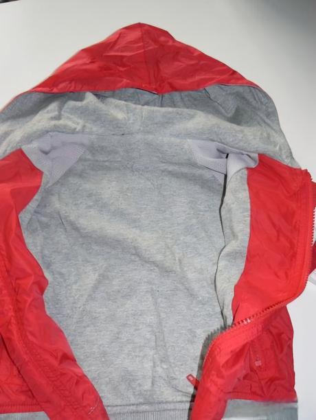 Šusťáková bunda podšitá šedou bavlnou, george,98