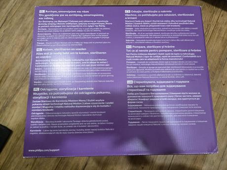 Philips avent sada ke kojení s manuální odsávačkou,