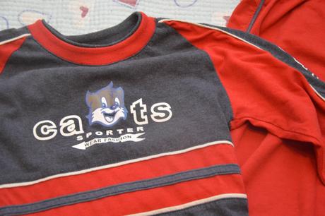 110 oblečení do školky triko a tepláčky, 110