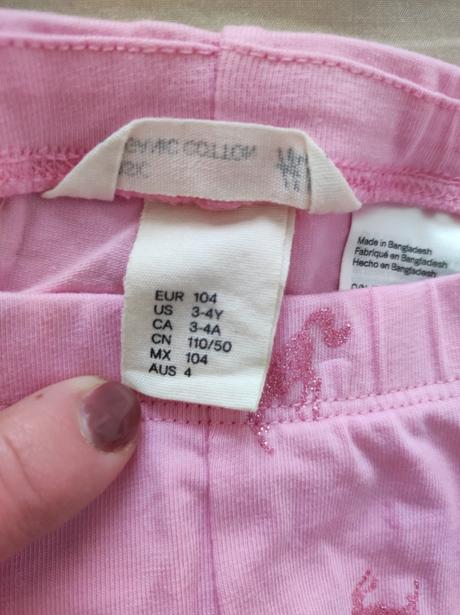 Krátké legíny vel. 98-104, h&m,98