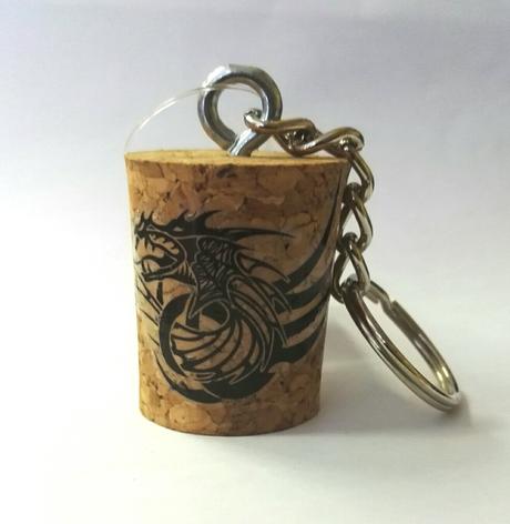 Přívěsek na klíče korková zátka - pánský, 