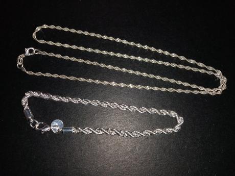 Řetízek + náramek - (č.1),