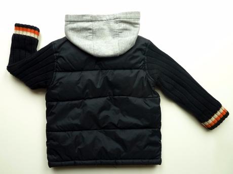 Prošívaná zimní bunda s pletenými rukávy vel. 98, cherokee,98