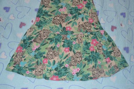 Zelené letní šaty s geparďátky, h&m,128