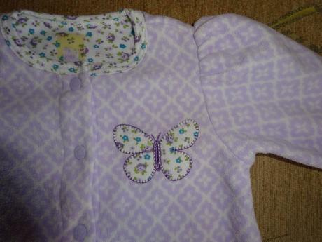 Fleesový overál s motýlkem, vel. 6m, 74