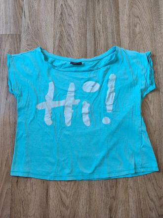 Světle modrý croptop 158/164, takko,164