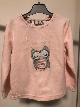 Flísová mikina se sovou, 104