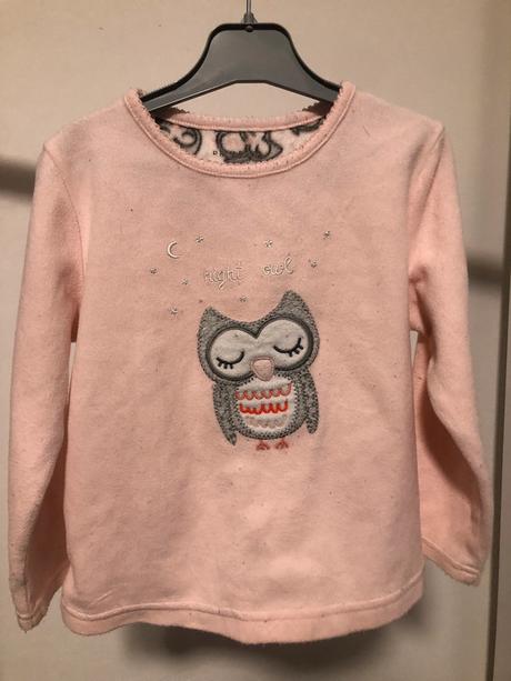 Flísová mikina se sovou, 104