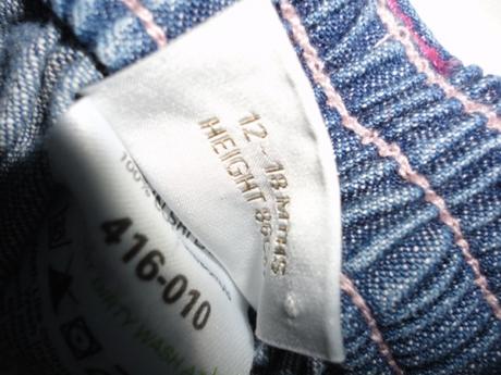 Krásná riflová sukýnka next, ve. 12-18 měsíců, next,86